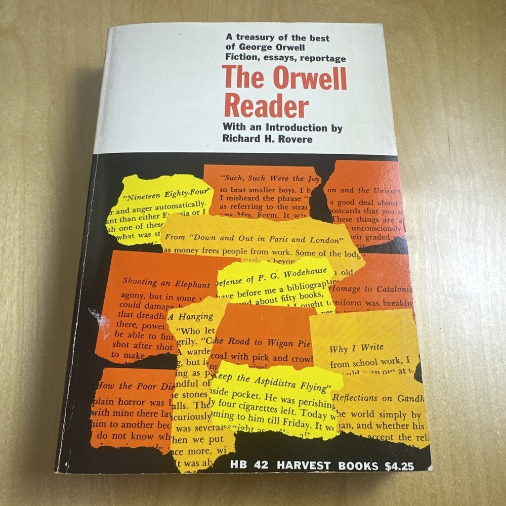 Vtg 1956 The Orwell Reader, George Orwell Paperback